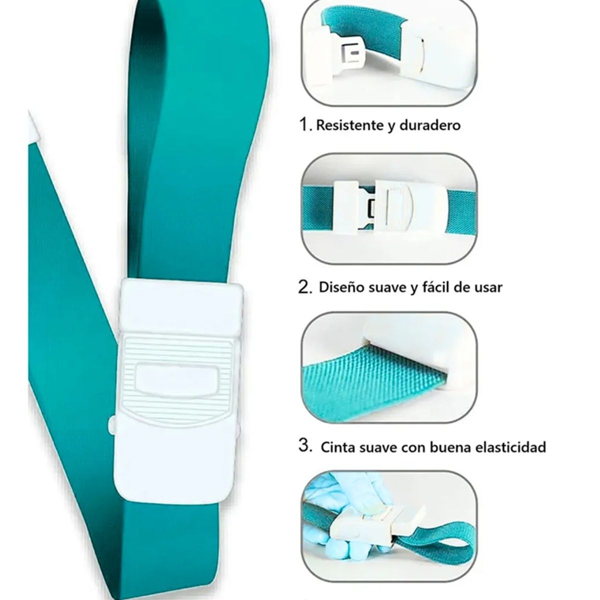 GENERICO - Ligadura Toma De Muestras Azul Torniquete Elastico