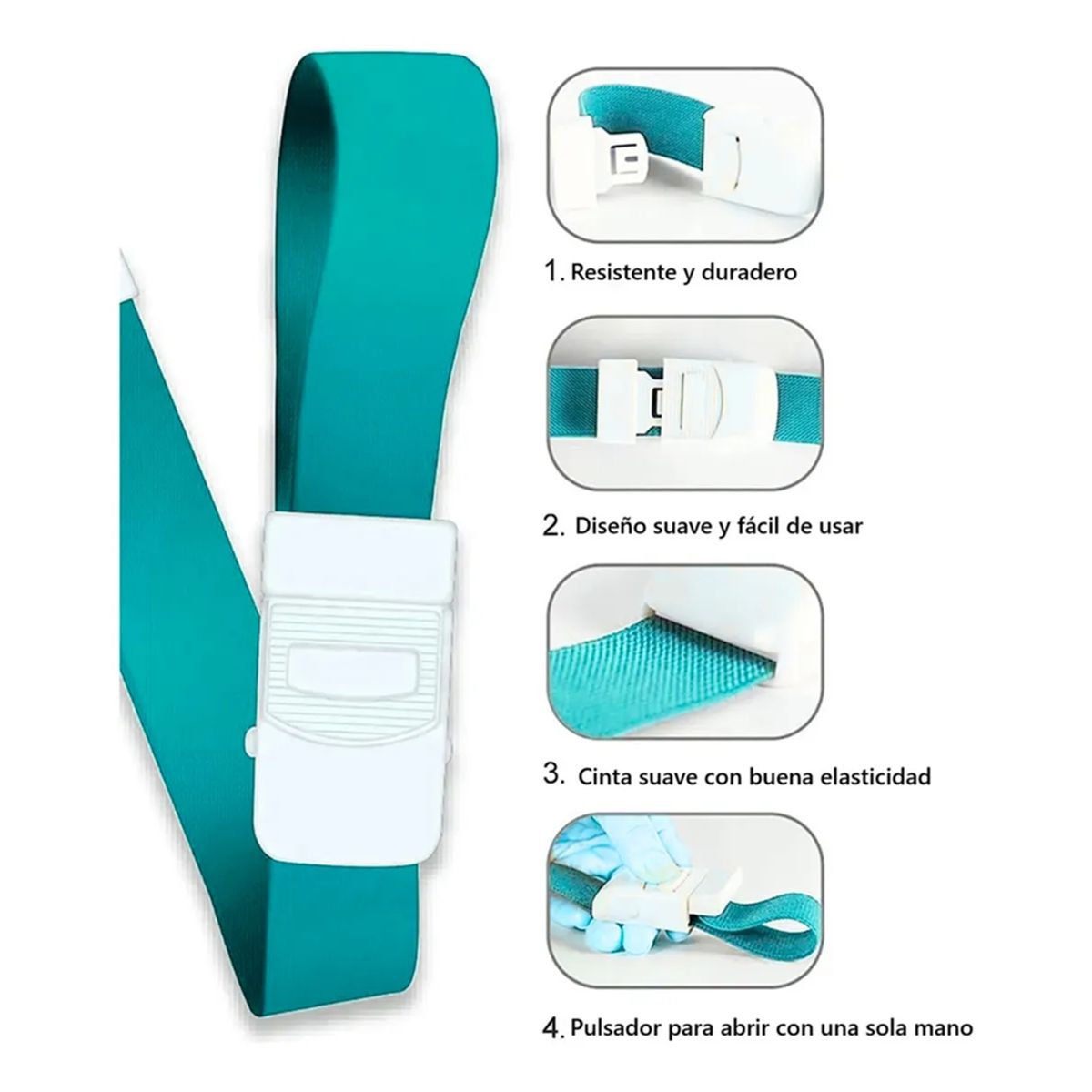 GENERICO - Ligadura Toma De Muestras Azul Torniquete Elastico