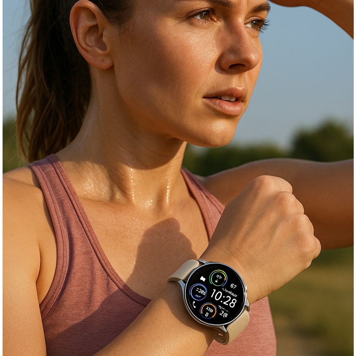 GENERICO - Smartwatch Mujer Diseño Elegante con Correa Blanca Llamadas Bluetooth