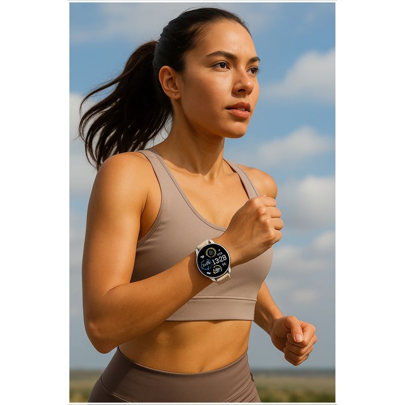 GENERICO Smartwatch Mujer Diseño Elegante con Correa Blanca
