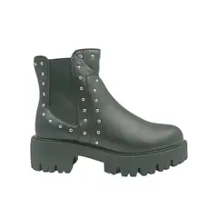 HERIEL - Botín Negro Tachas Mujer