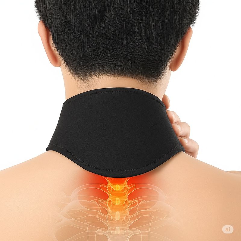 GENERICO - Soporte Termico De Cuello Collarin Térmico Soporte Cuello