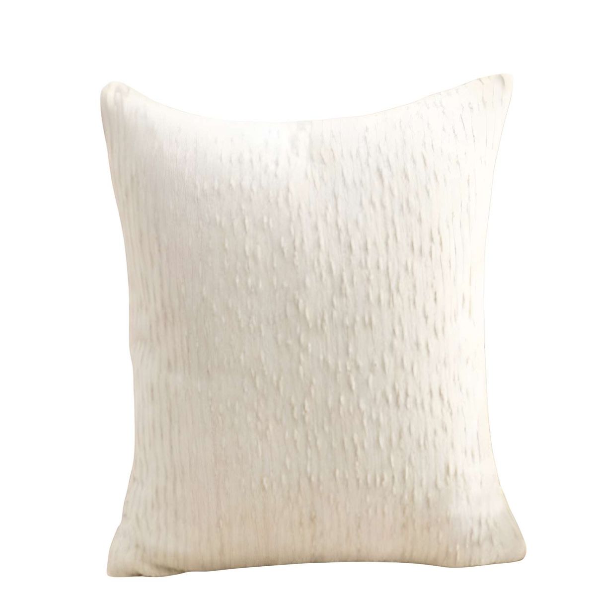 GENERICO - PACK DE 2 FUNDAS DE COJIN CHENILLE LINEA BLANCO