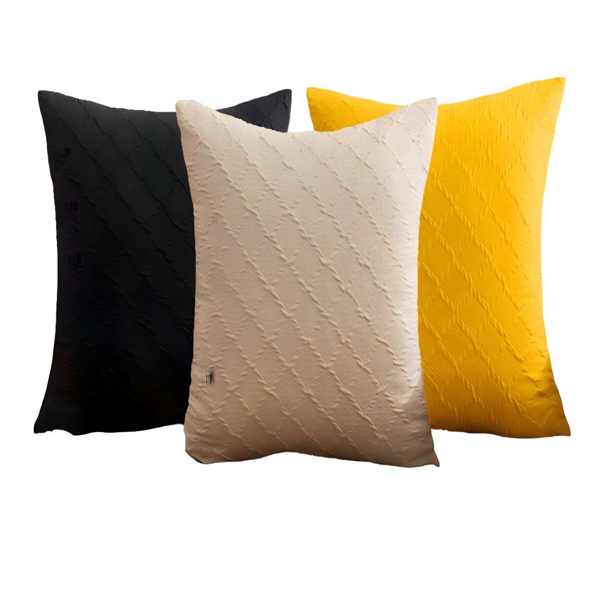 GENERICO - PACK DE 4 FUNDAS DE TERCIOPELO TRENZADO MULTICOLOR