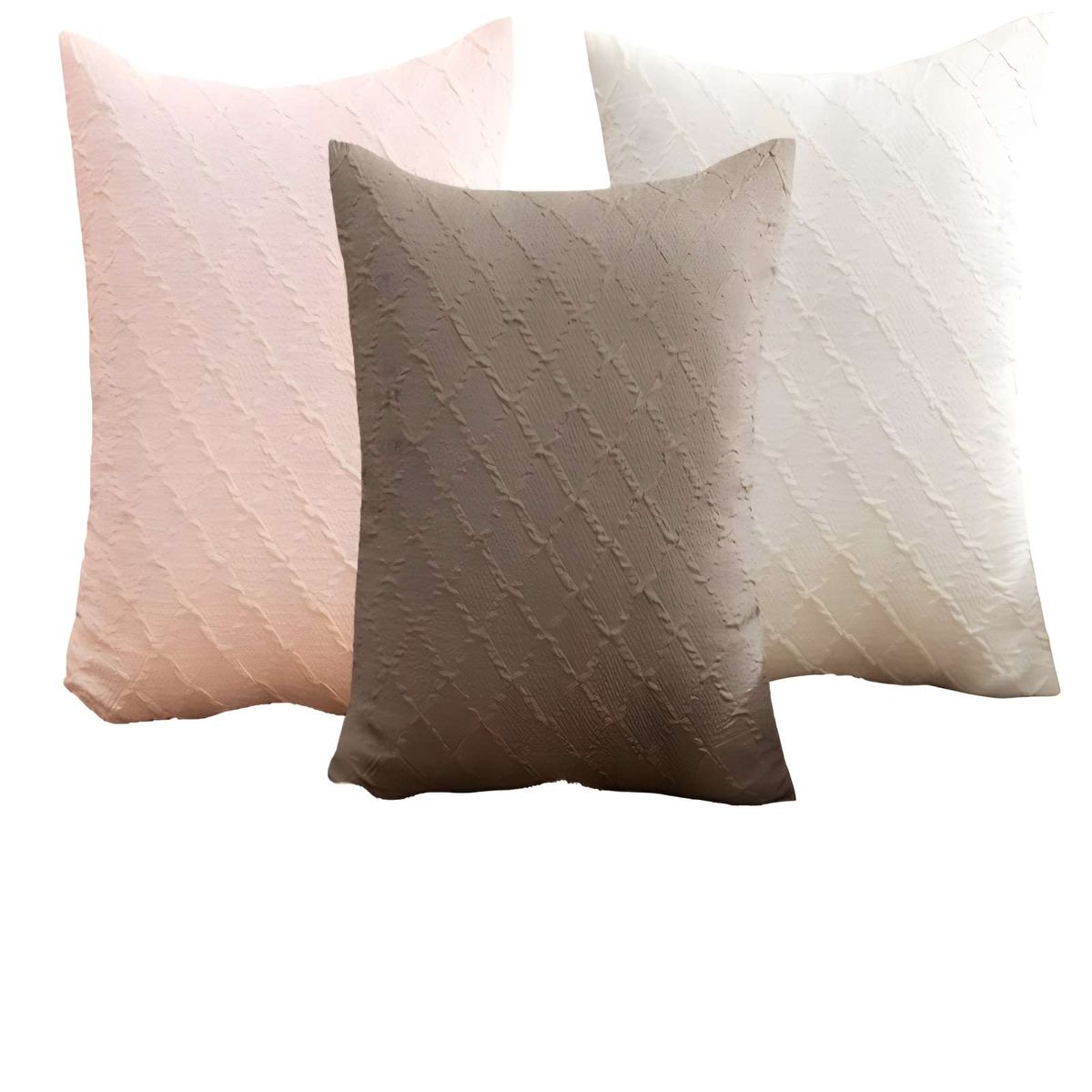 GENERICO - PACK DE 4 FUNDAS DE TERCIOPELO TRENZADO MULTICOLOR