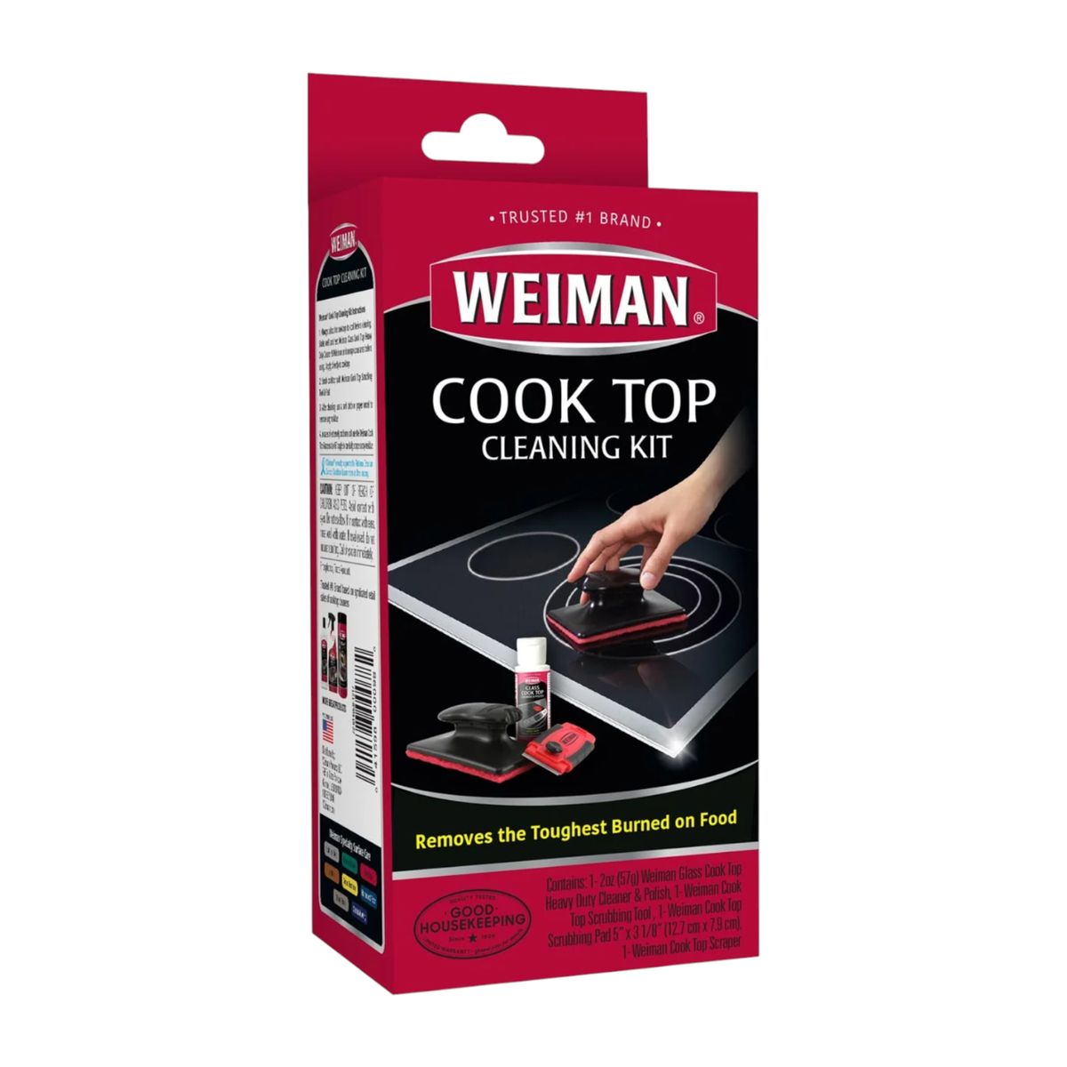 WEIMAN - Weiman Kit Limpiador Vitrocerámica 3 Piezas