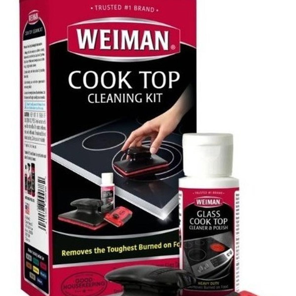 WEIMAN - Weiman Kit Limpiador Vitrocerámica 3 Piezas