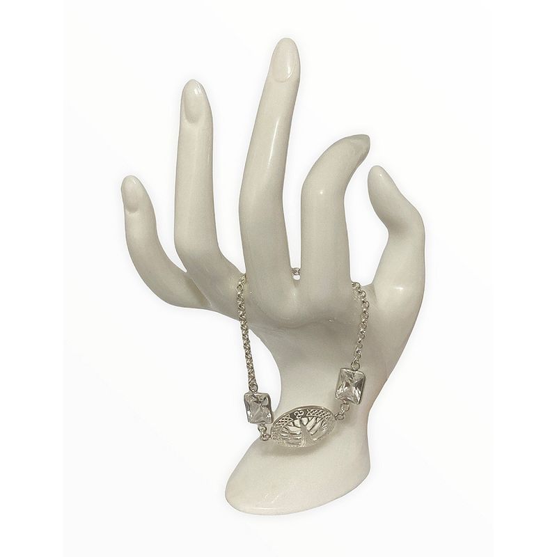 TAETHAI - Pulsera plata 925 con grandes Circones