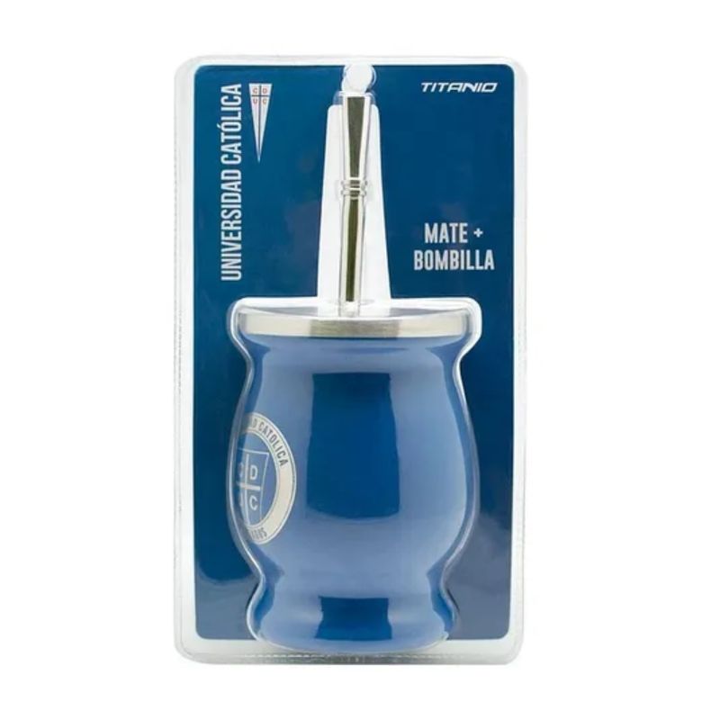 PONTIFICIA UNIVERSIDAD CATOLICA DE CHILE - Mate Universidad Católica + Bombilla 200 Ml