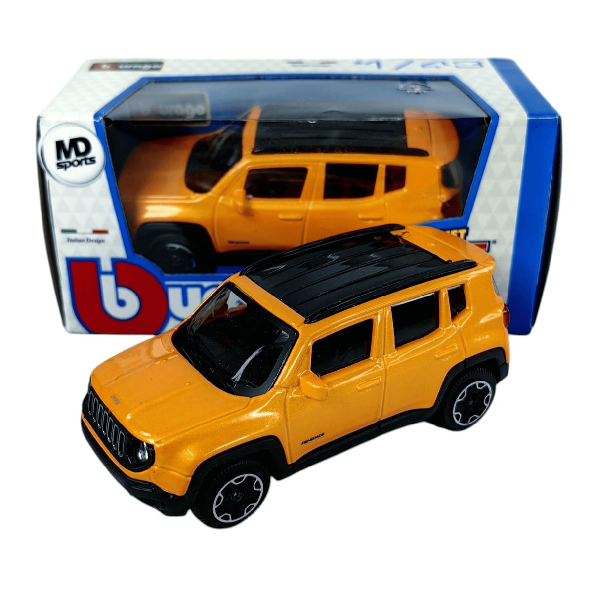 BBURAGO - Auto Deportivo Jeep Renegade 2017 Burago Street 1:43