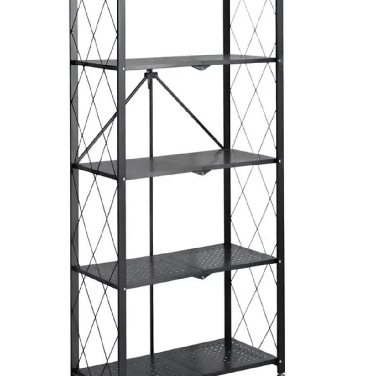 GENERICO - Estante Metálico Negro 5 Niveles 161x72x36 cm
