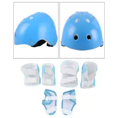 GENERICO - Kit Protección para patinar Seguridad Niño Azul
