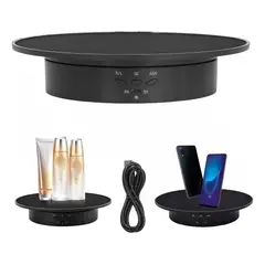 GENERICO - Base Giratoria Eléctrica De 3 Velocidades, Soporta 8 Kg 20cm
