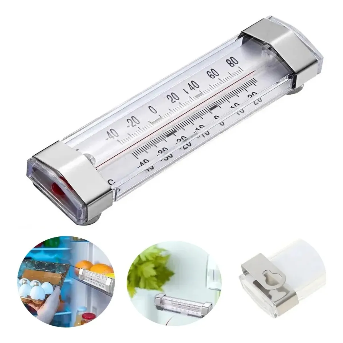 GENERICO - Termómetro Refrigerador Congelador Frigorífico Freezer 13cm