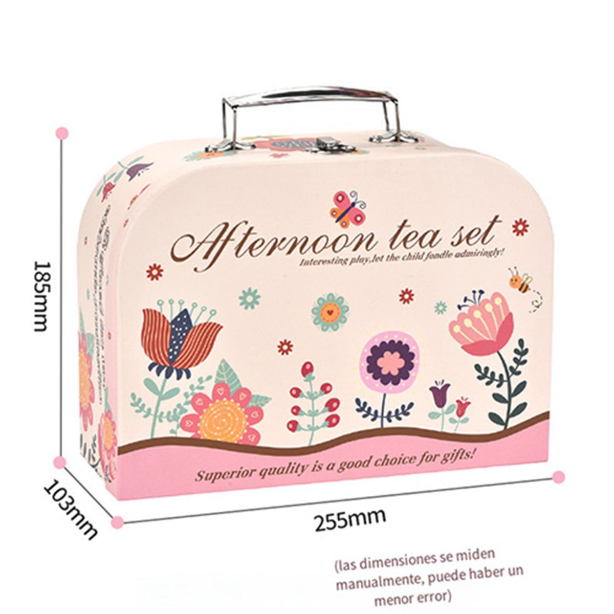 ATURE - Juego De Té Plásticos 46 Pcs Accesorios Juguete Comida Niñas