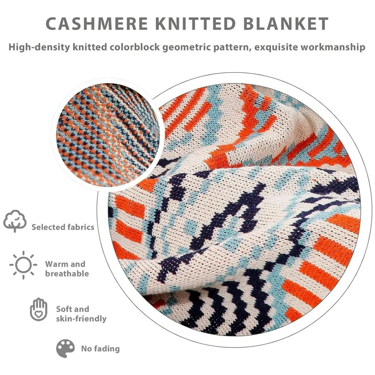 GENERICO - Manta Decorativa Tejida Para Sillon Piecera Cama 130x170cm