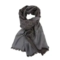 GUCCI - Bufanda de Doble Jacquard de Lana Para Mujer - Beige Claro