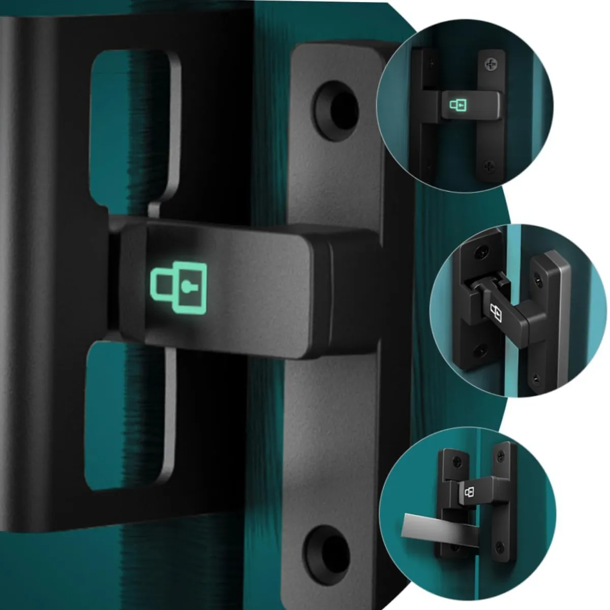 KINDA NICE - Cerraduras Interiores No Perforadas Con Pestillo