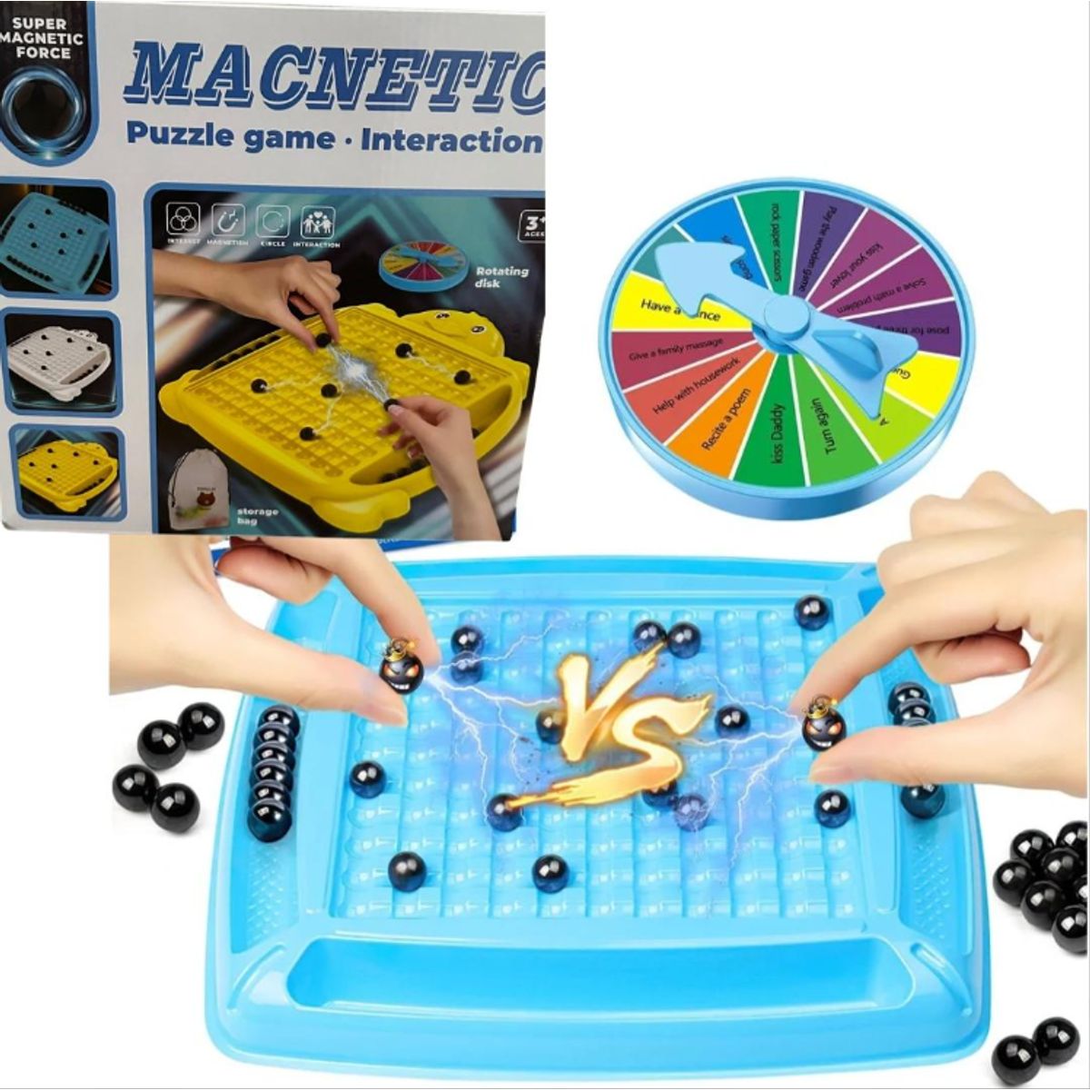 GENERICO - Puzzle Magnético Juego Interactivo Y Divertido Color Azul