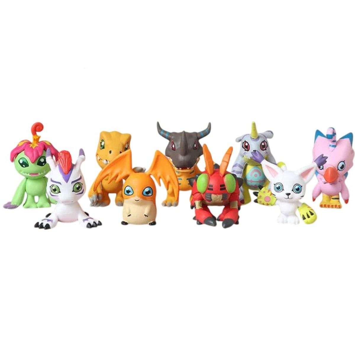 GENERICO - Figuras de Digimon set 9 unidades