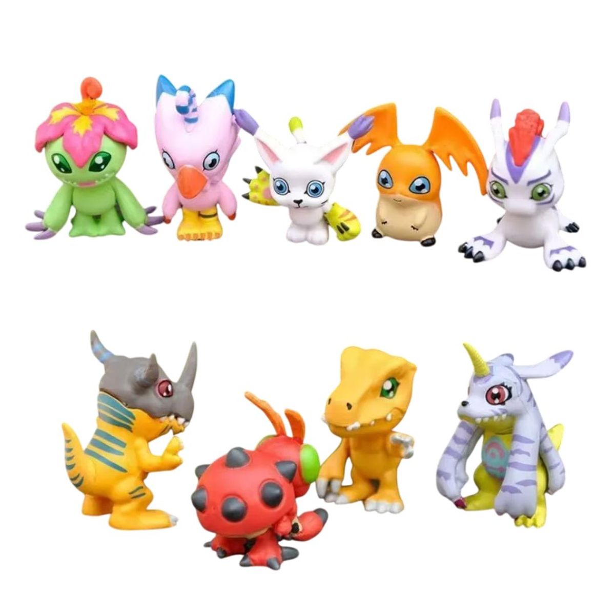 GENERICO - Figuras de Digimon set 9 unidades