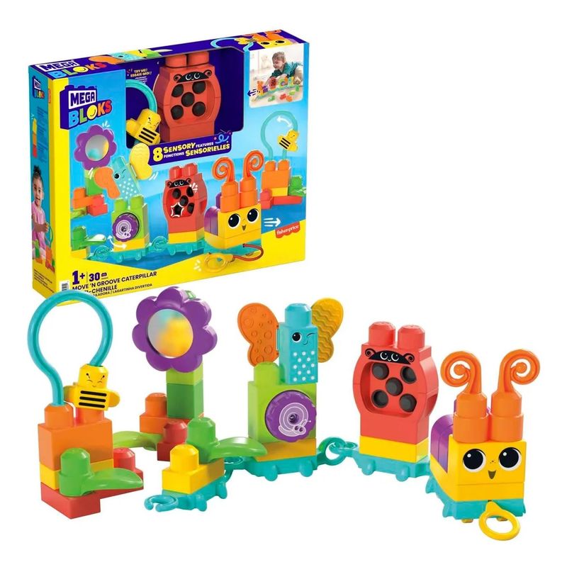 FISHER PRICE - Primeros bloques Mega Bloks Oruguita Bailadora Fisher Price