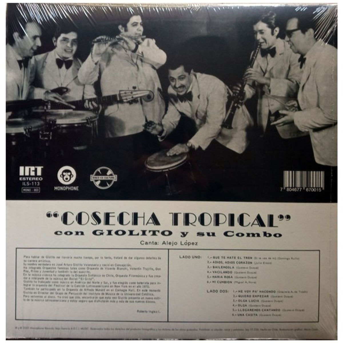 GENERICO - GIOLITO Y SU COMBO - COSECHA TROPICAL (EDICION ANIVERSARIO 50 AÑOS) / VINILO