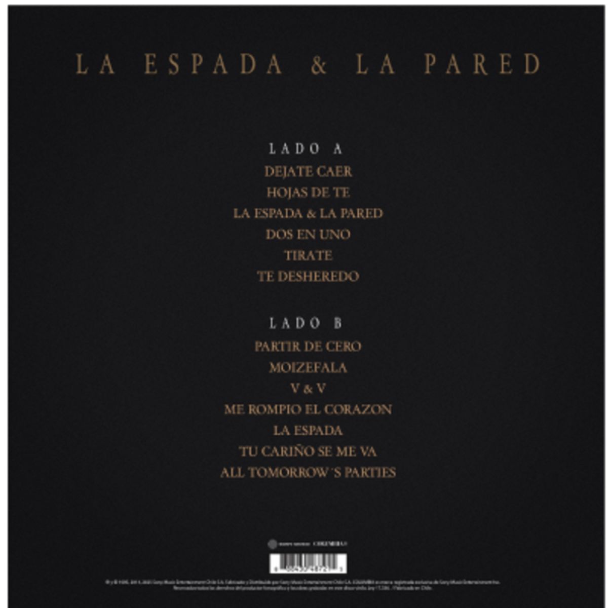 GENERICO - LOS TRES - LA ESPADA & LA PARED (EDICION 30 AÑOS) / VINILO