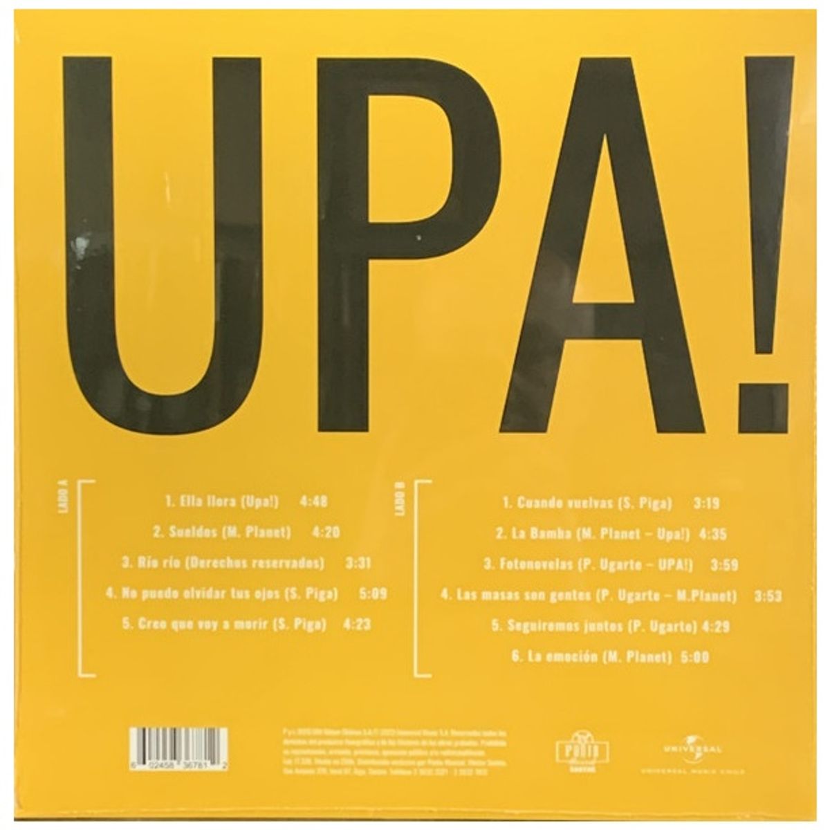GENERICO - UPA - GRANDES EXITOS / VINILO