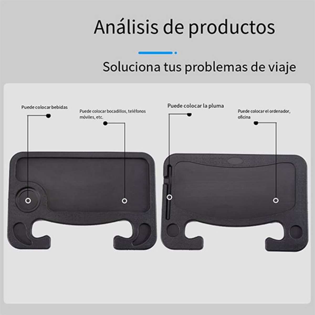 ATURE - Bandeja Para Volante De Auto Escritorio Multifuncional