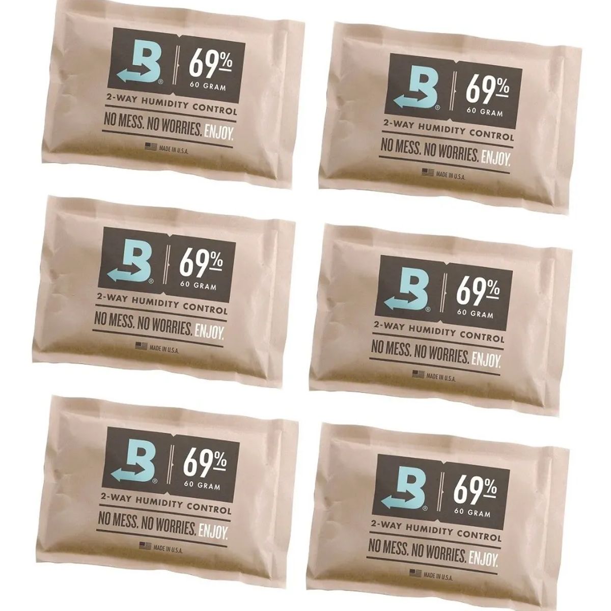 6 Sobres Boveda Pack 69pct 60gr Control Humedad 2 Vias, marca GENERICO - Foto Principal