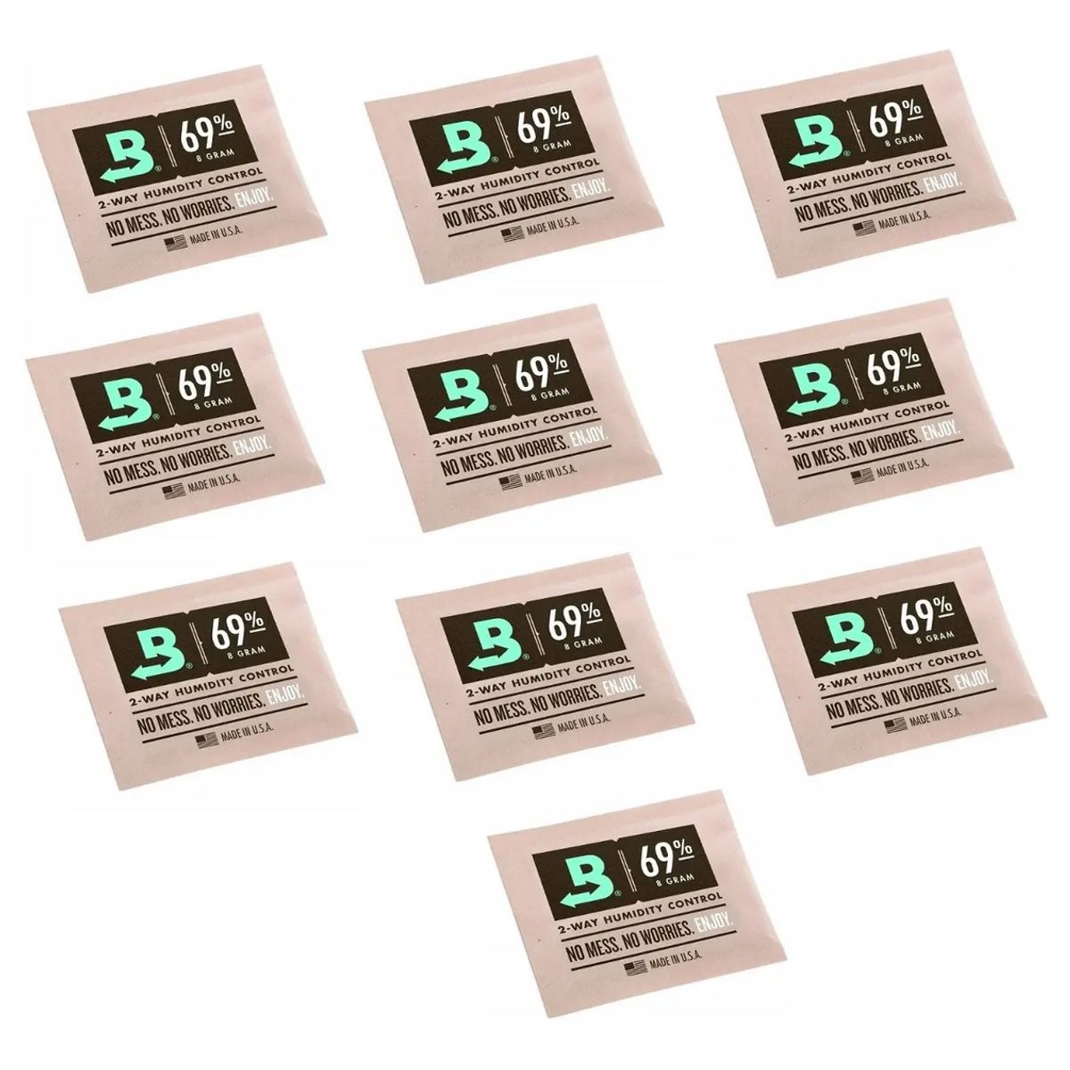 GENERICO - 10 Sobres Boveda Pack 69pct 8gr Control Humedad 2 Vias