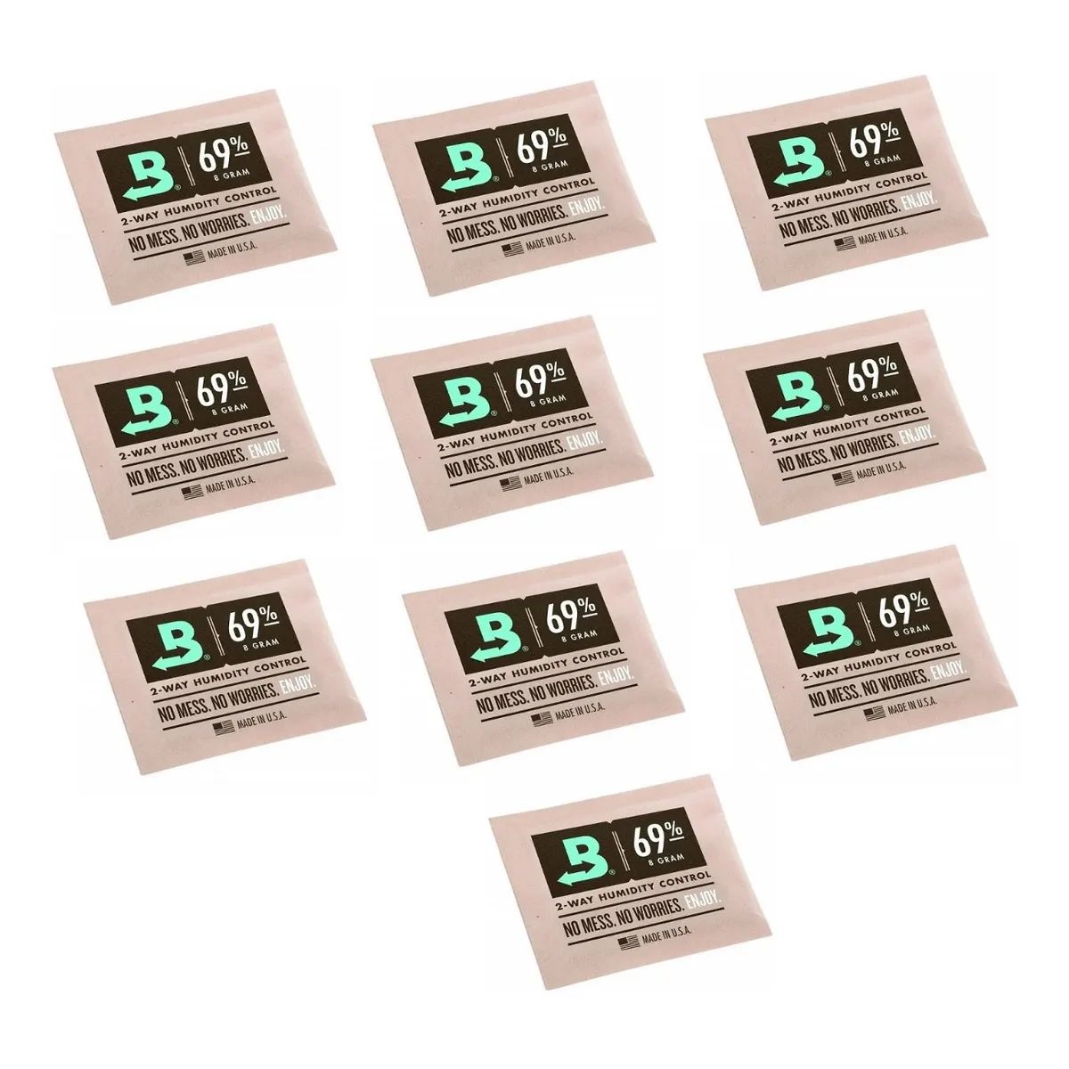GENERICO - 10 Sobres Boveda Pack 69pct 8gr Control Humedad 2 Vias