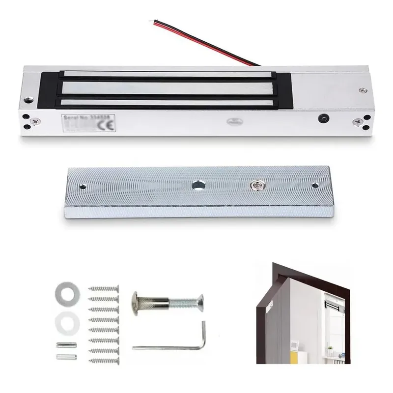 GENERICO - Cerradura Retenedor Electromagnetica 280kg 12v