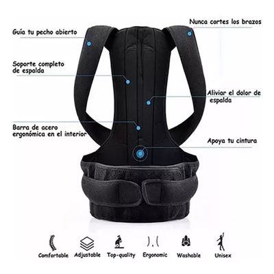Imagen 2 del producto Faja Corrector Postura Espalda Corregidor Espalda