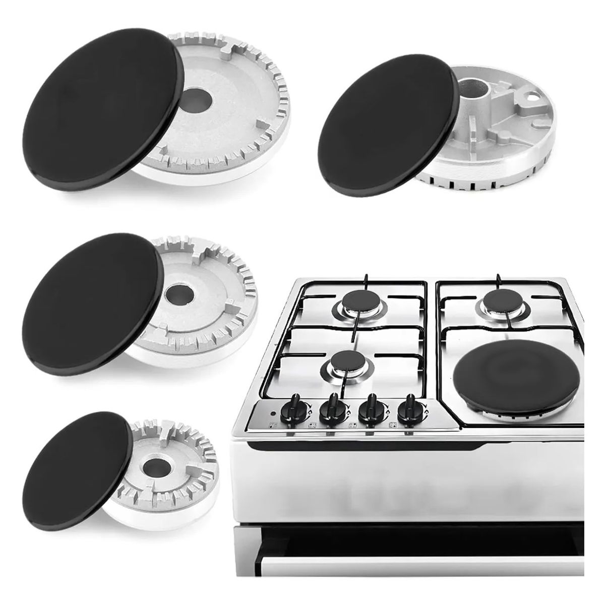 GENERICO - 4und Repuestos Quemadores Cocina Para Sindelen Fensa Mademsa