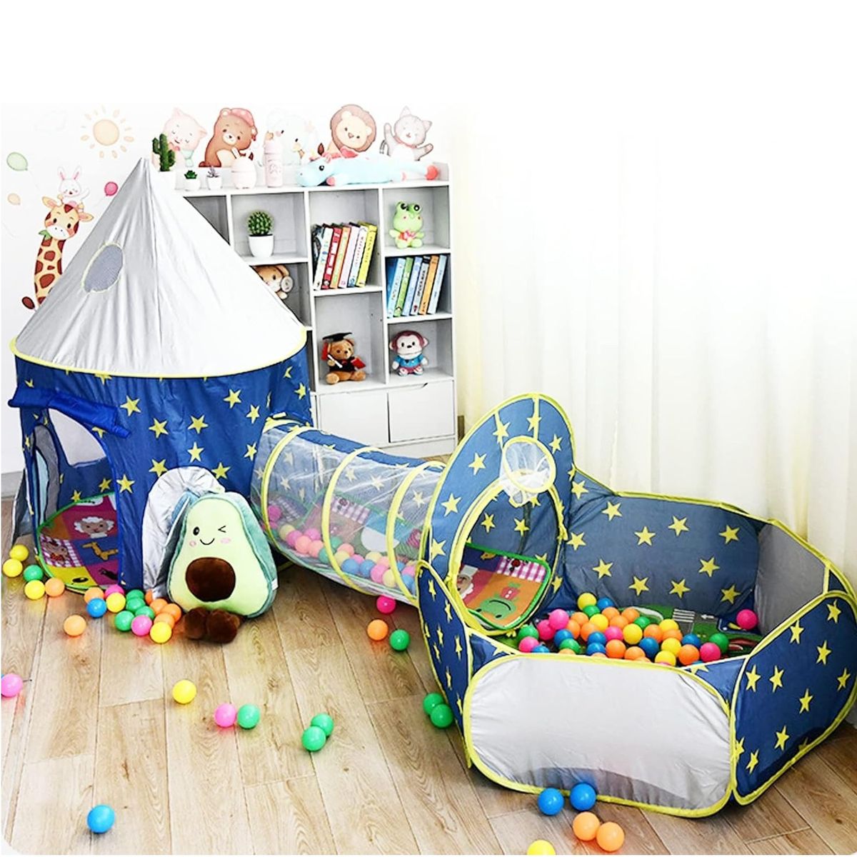 TATEE - 3 en 1 Juguetes Carpa Para Niños túnel Tienda Infantil