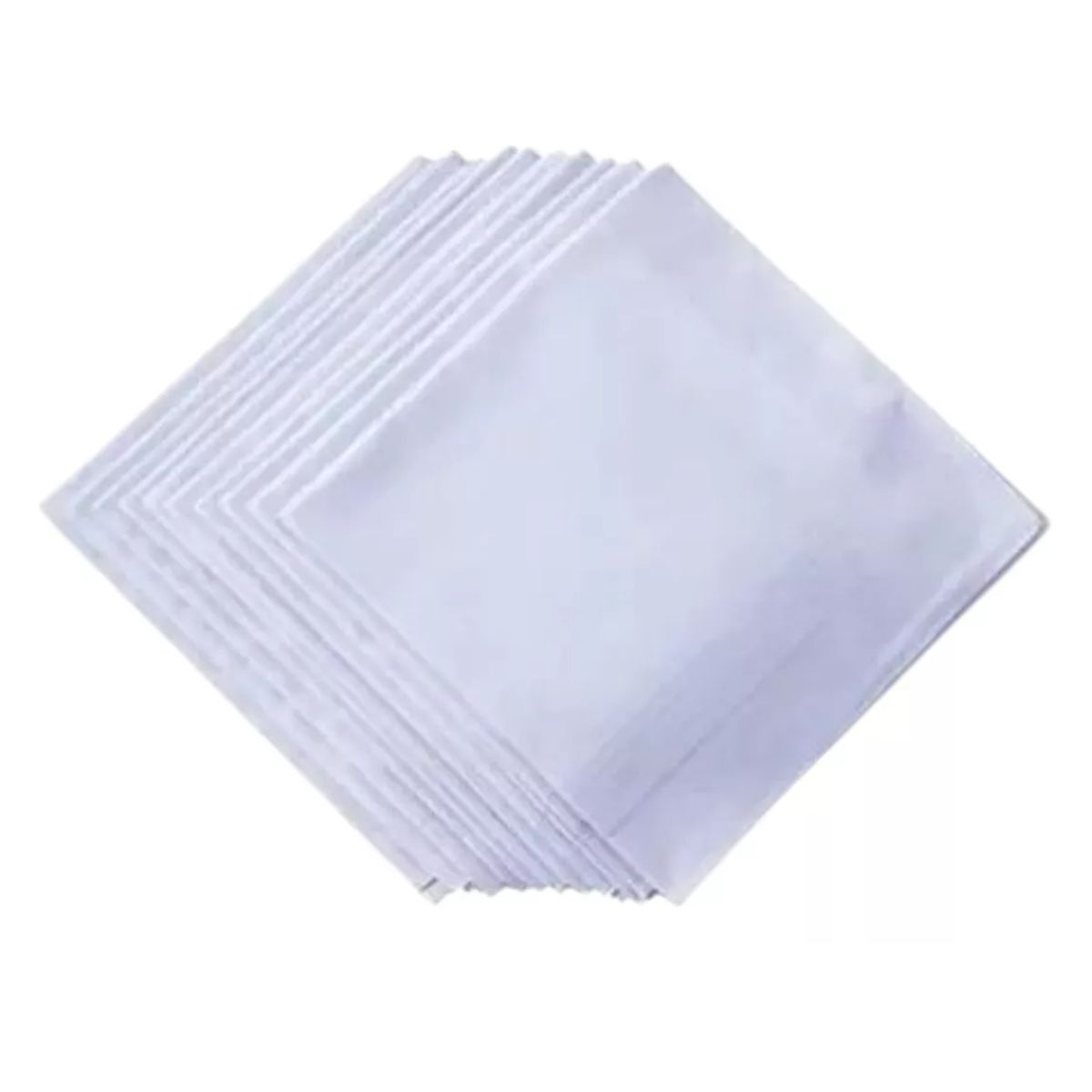 ATURE - 12u Pañuelo De 100% Algodón Blanco Para Hombre 40cm