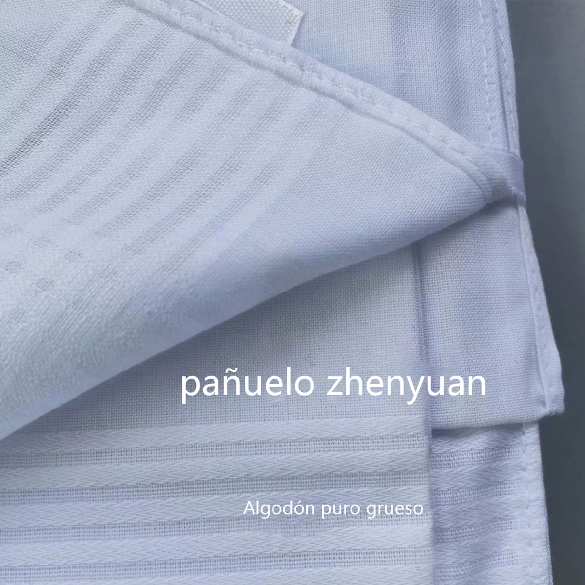 ATURE - 12u Pañuelo De 100% Algodón Blanco Para Hombre 40cm