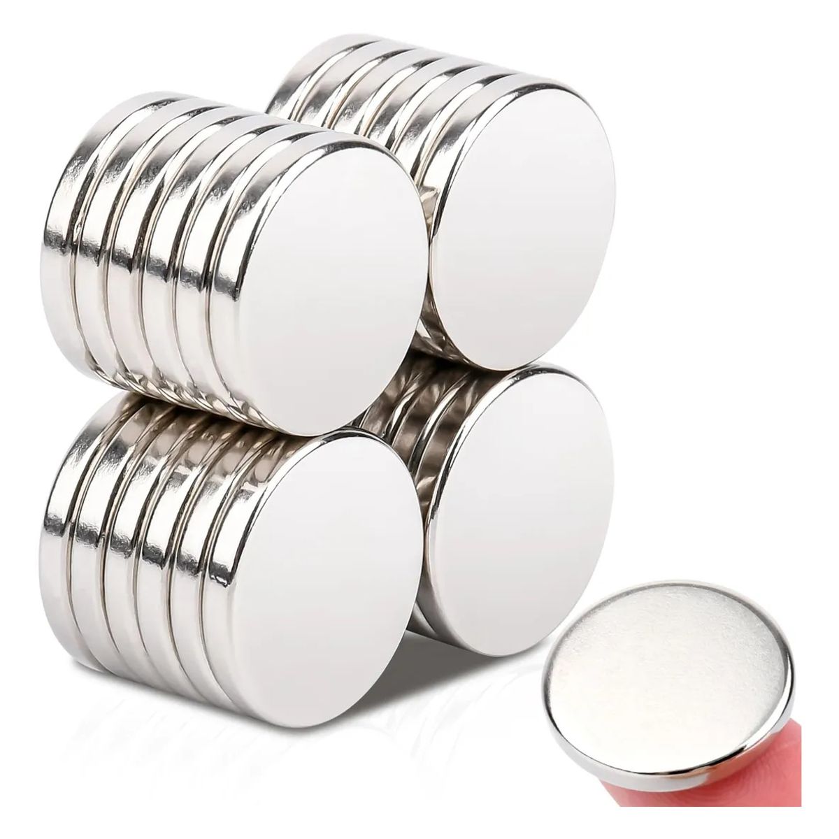 KUANGYE - 20 Imanes Neodimio Redondo Imán 20 X 3mm Super Potente