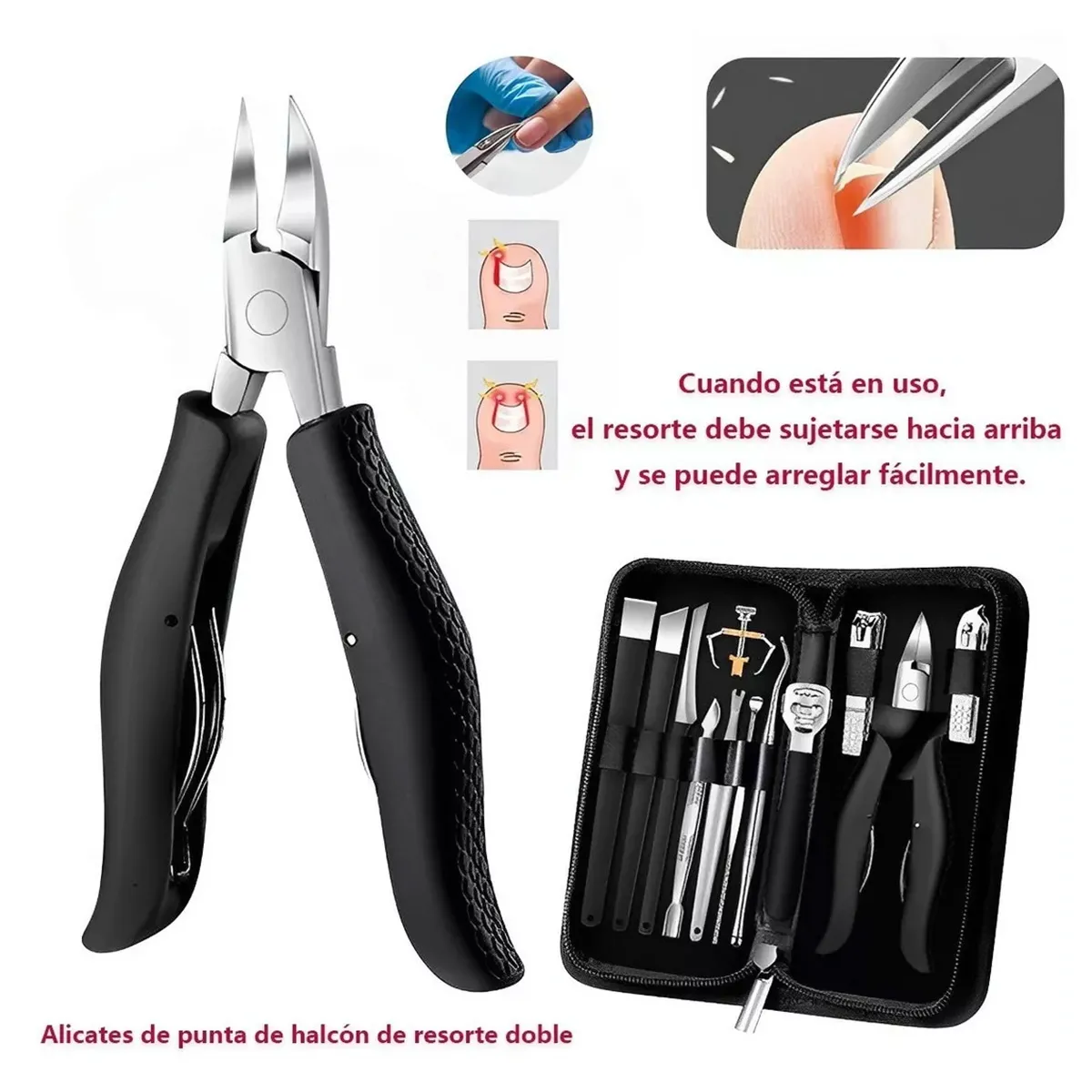 ATURE - Sets 14 De Pedicura Cortauñas Profesional Manicure Uñas