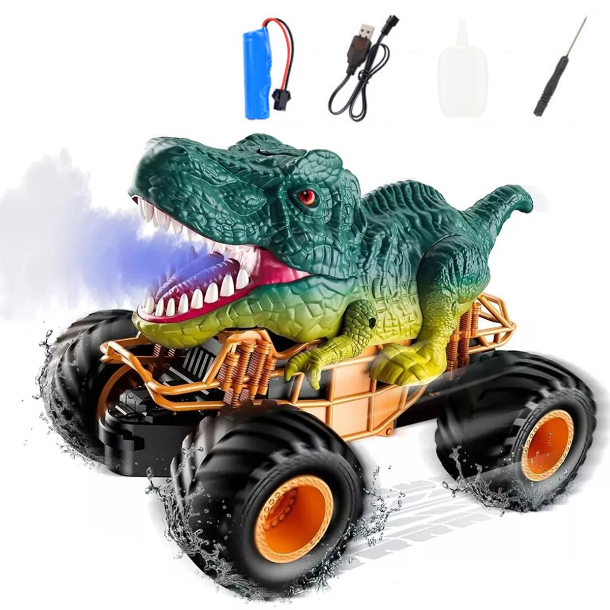 ATURE - Dinosaurio Coche Juguete Recargable Y Remoto Control