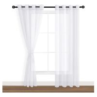 Visillo Hecha Velo Luvia Con Argolla 140*220cm 2 Paños