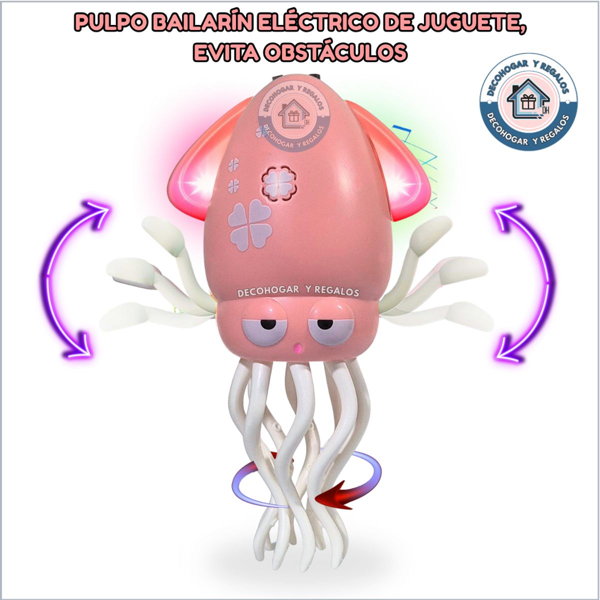 GENERICO - Juguete Pulpo Bailarín Músical Para Niños Con Led Y Música