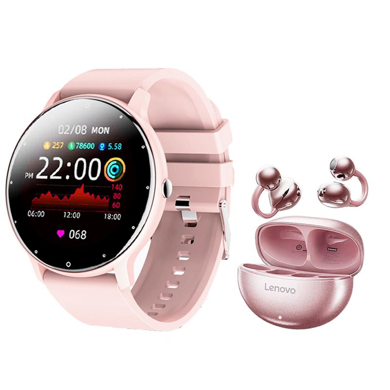 LENOVO - Lenovo TA140 Audífonos Rosa y Toumi Fit 2-P Reloj inteligente