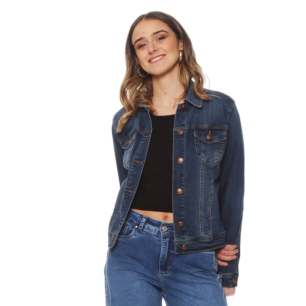 WADOS - CHAQUETA MANGA LARGA DENIM CON BOLSILLOS