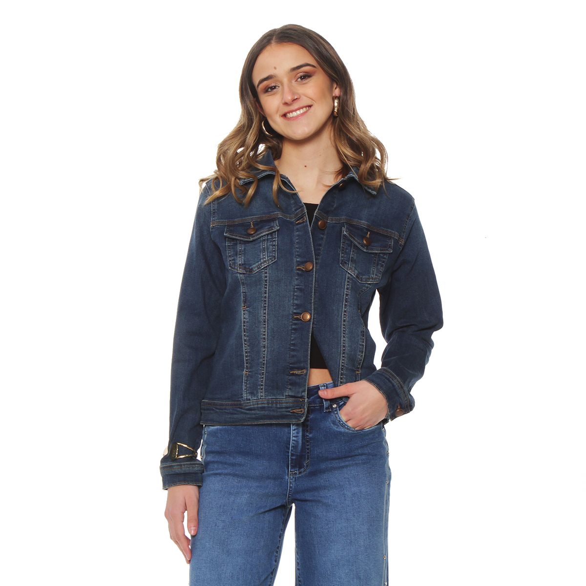 WADOS - CHAQUETA MANGA LARGA DENIM CON BOLSILLOS