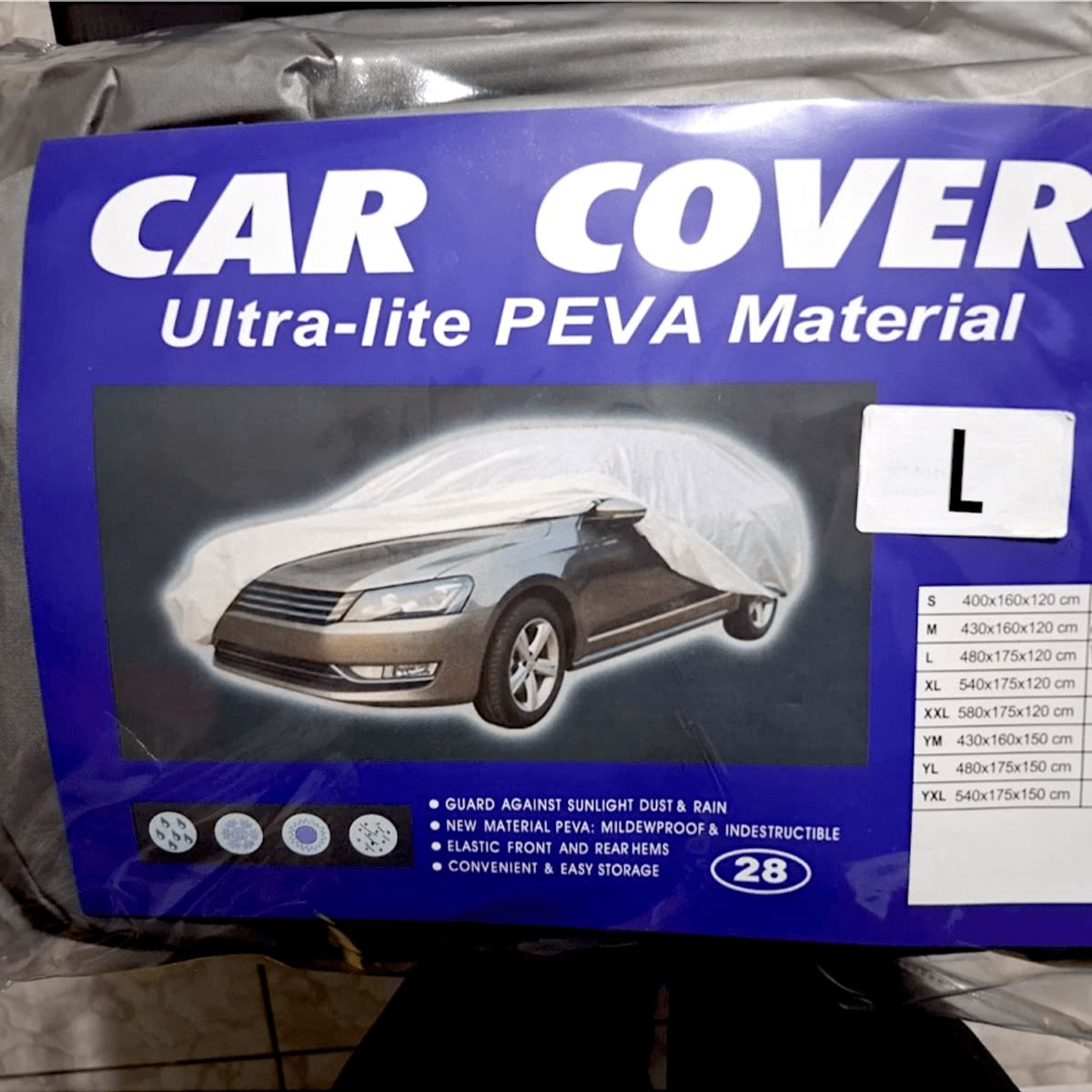MALIK - Carpa Protectora UV e Impermeable Tamaño L para SUV