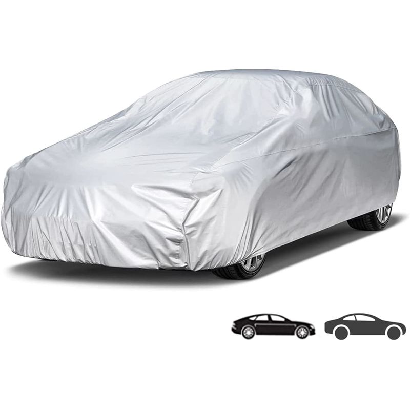 MALIK - Cubierta Auto Impermeable con Bloqueo UV - Tamaño Mediano