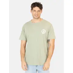 VOLCOM - Polera MC Wavy Verde Hombre - Verde